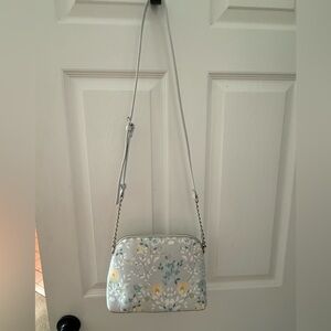 Nanette Lepore White Floral Crossbody Bag